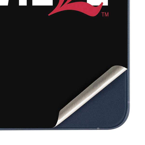 University of Louisville Black Background Galaxy A35 5G Skin
